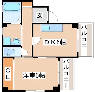 ソレイユ明石【401号室】の間取り