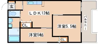 アキサダハイツ【3階】の間取り