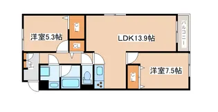 LisBonheur大久保【2階】の間取り