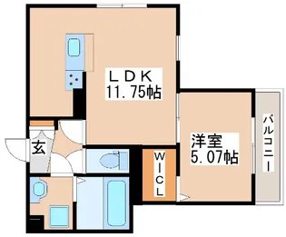 セゾンdeソレイユ【2階】の間取り