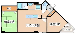 ソレイユ王塚台【1階】の間取り