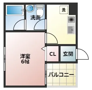 セルサス明石壱番館【5階】の間取り
