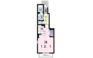 アイリス プレイス【104号室】の間取り