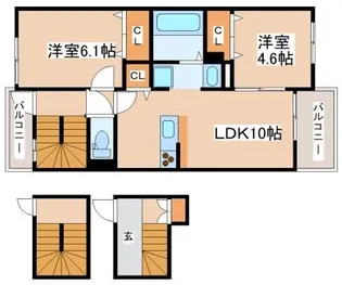 Y’sテラス【3階】の間取り