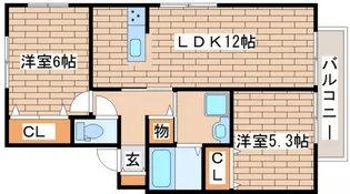 エスペランス西神戸【A201号室】の間取り