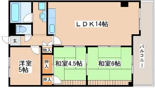 サングレイス西明石【4階】の間取り