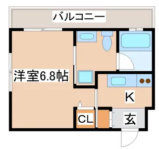 エストゥディオ【1階】の間取り