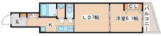 ブロンテ明石【3階】の間取り