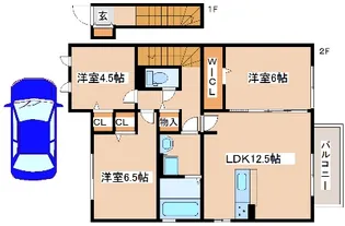 サニーハイツ【2階】の間取り