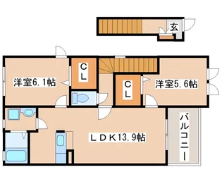 ルマージュ神戸5番館【202号室】の間取り