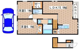 イル・ソーレⅠ【2階】の間取り