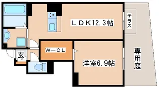 ビュー・ソフィア【1階】の間取り