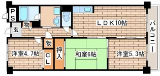 グランドシャリオ【305号室】の間取り