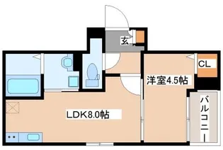CRASTINE魚住町【202号室】の間取り