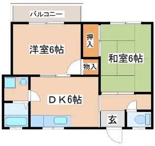 フラット松江【2階】の間取り