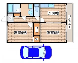 マンションエイト【3階】の間取り