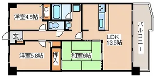 WELFARE AKASHI【403号室】の間取り