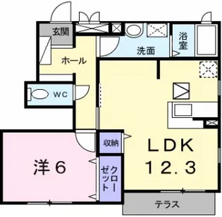 フリーデンハオス【1階】の間取り