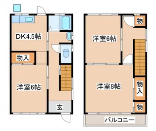 シャルム源平【2号室】の間取り