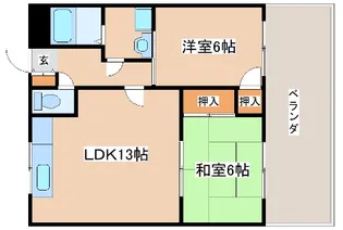 ウエストヴィレッヂ【303号室】の間取り