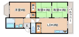 鈴松マンション【3階】の間取り