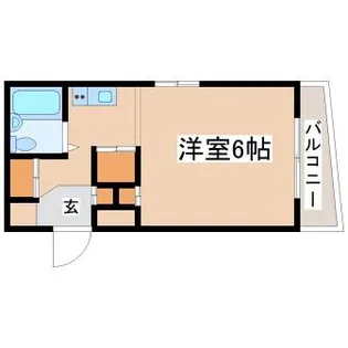 ラムール西舞子【2階】の間取り