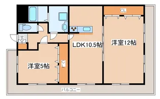 With赤羽【302号室】の間取り
