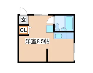 カルモハイツ【202号室】の間取り