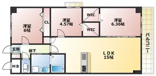 GROOVE 上甲子園レジデンス【1階】の間取り