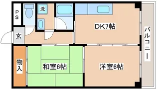 兵庫県神戸市兵庫区下沢通4丁目【マンション】の間取り