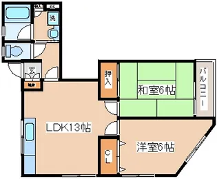 グリーンエクセル【202号室】の間取り
