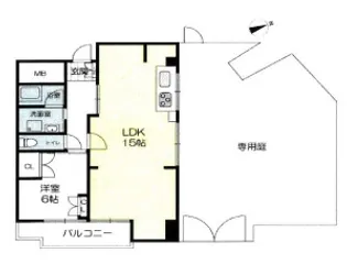 マンション朝霧3号館【214号室】の間取り