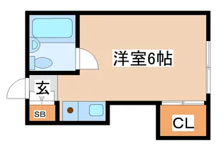 ハイツフジ【1階】の間取り