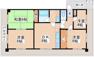 サンシャイン舞子【306号室】の間取り