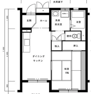 ウエルライフ王居殿【301号室】の間取り