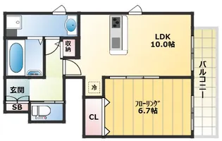 兵庫県神戸市兵庫区東出町2丁目【アパート】の間取り