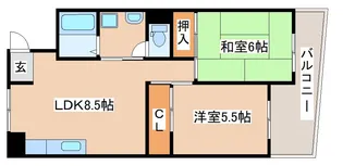 メゾン板宿【2階】の間取り