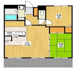 プレステージ垂水ジェームス山【605号室】の間取り