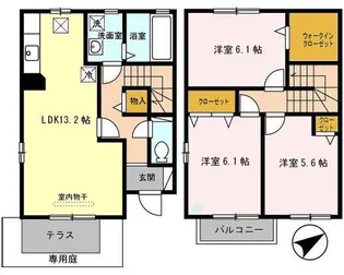 パークハイム向陽の間取り