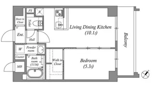 兵庫県神戸市東灘区青木2丁目【マンション】の間取り