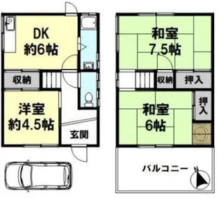 兵庫県神戸市垂水区上高丸3丁目【一戸建】の間取り