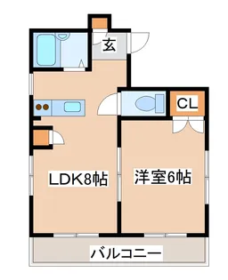 兵庫県神戸市兵庫区湊川町8丁目【マンション】の間取り