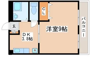 平成マンション【3階】の間取り