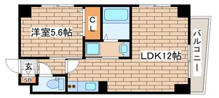 兵庫県神戸市中央区生田町1丁目【マンション】の間取り