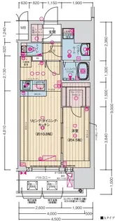 ソルテラス神戸栄町通【15階】の間取り