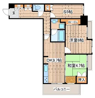 神戸元町山手ヴィアージュ【8階】の間取り