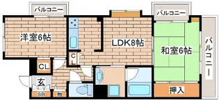 アプリーレ北青木【2階】の間取り