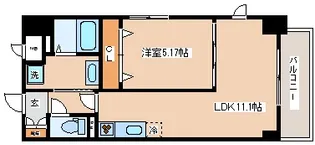 クラシェス新長田【3階】の間取り