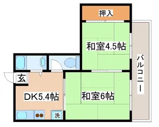兵庫県神戸市兵庫区氷室町2丁目【マンション】の間取り