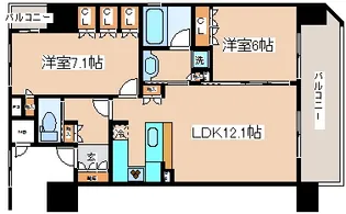 リーガル神戸海岸通【13階】の間取り